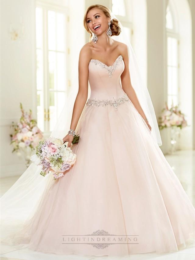 wedding photo - Elegant Beaded Sweetheart Neckline Ball Gown Wedding Dresses - LightIndreaming.com