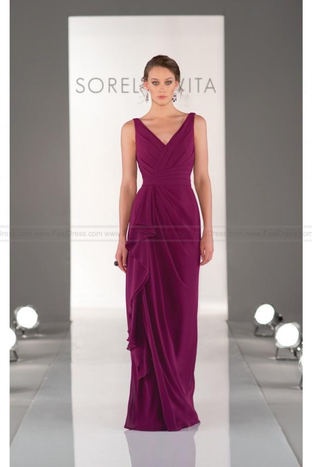 wedding photo - Sorella Vita Purple Bridesmaid Dress Style 8338