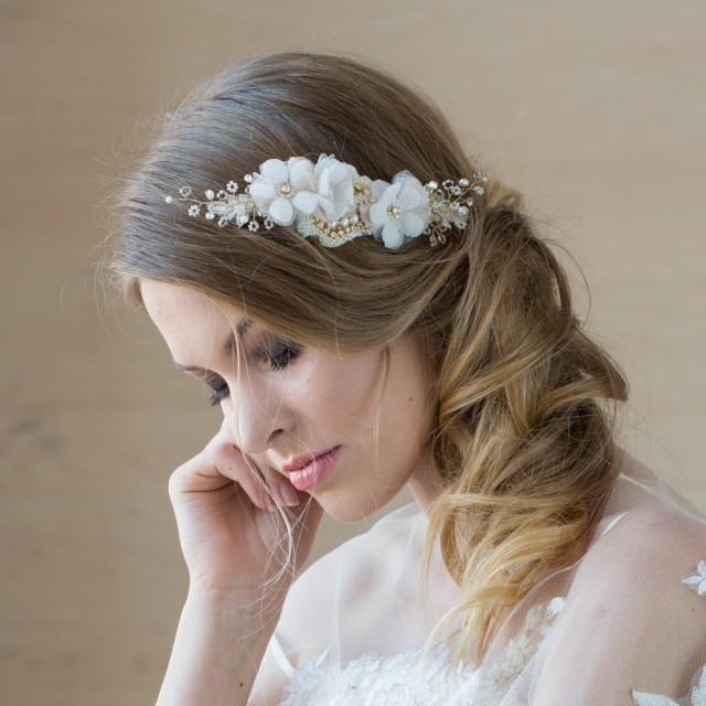 wedding photo - GOLD WEDDING HEADPIECE Bridal hair accessories