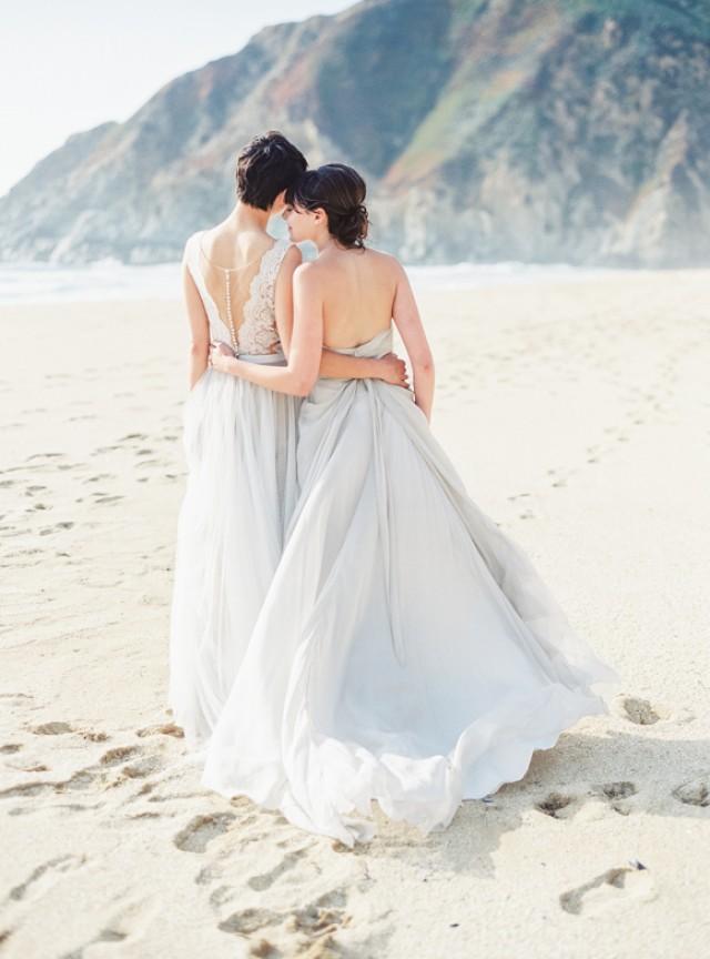 Two Brides At Half Moon Bay Wedding Sparrow Best Wedding Blog Wedding Ideas Weddbook 4991