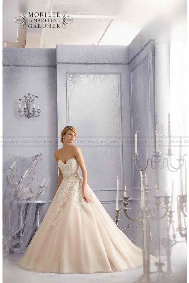 wedding photo - Diamante beaded embroidery and sparkling lace mori lee 2690 wedding gown