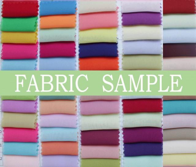 Chiffon Fabric sample color sample fabric swatch