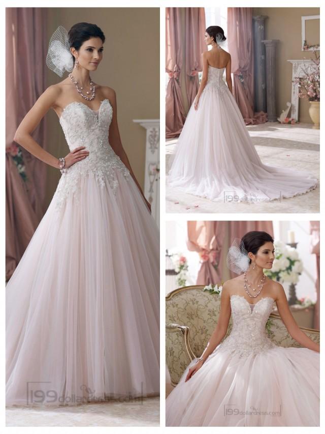 wedding photo - Strapless Hand-beaded Embroidered Sweetheart Ball Gown Wedding Dresses