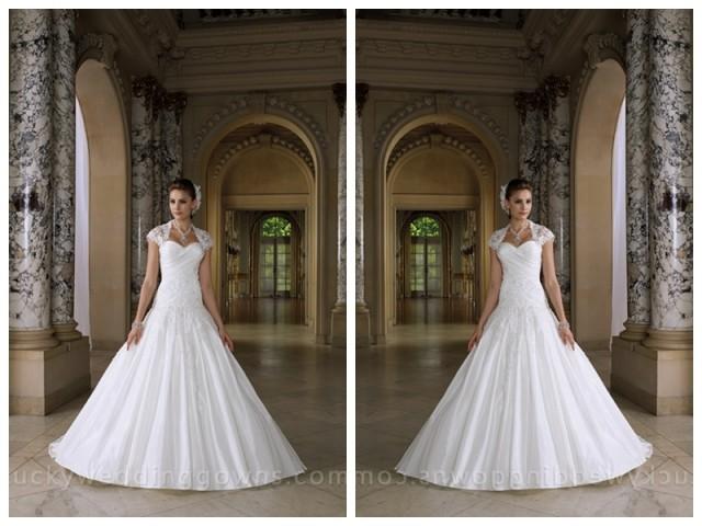 wedding photo - Two-piece Bridal Ball Gown Wedding Dress with Sweetheart Neckline