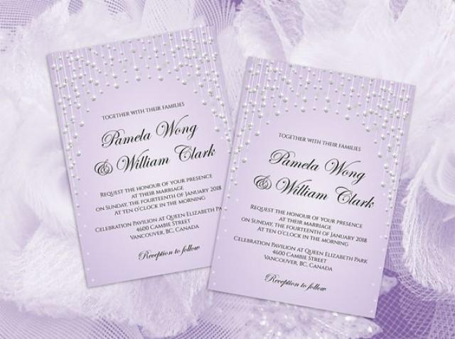 wedding photo - DIY Printable Wedding Invitation Card Template 
