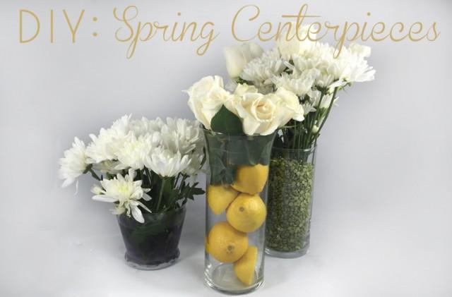 wedding photo - DIY: Spring Floral Centerpieces - DIY Bride