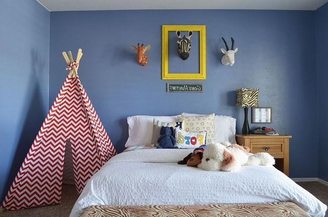 wedding photo - 35 Kids' Bedrooms Design: Showcasing Stylish Chevron Patterns - 2015 Homedesignram