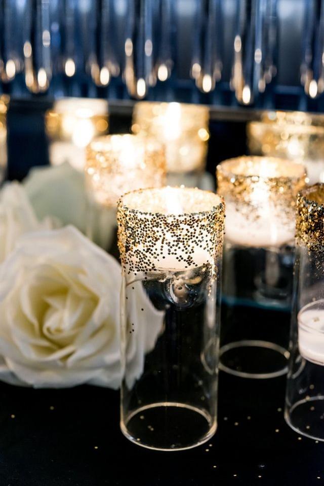 Wedding Day Ideas- Sparkling Gold And Creamy Whites