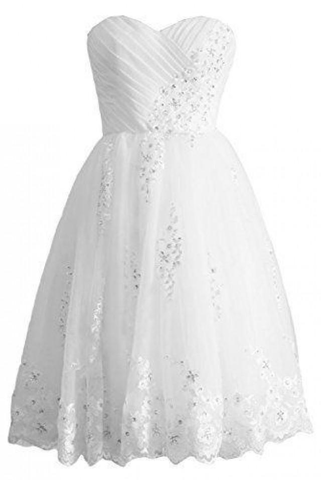 wedding photo - Affordable White Cocktail Dresses Online