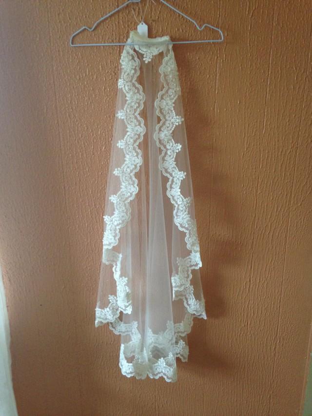 wedding photo - Brand New Mantilla Lace Veil
