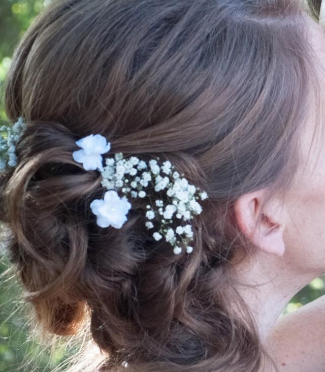 Small white deals flowers for hair