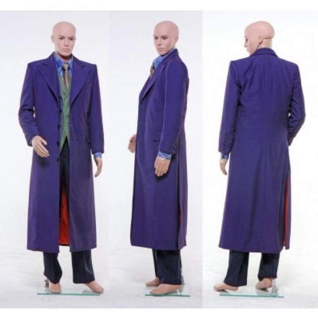 wedding photo - Dark Knight Joker Cosplay Costume Gabardine Trench Coat Version