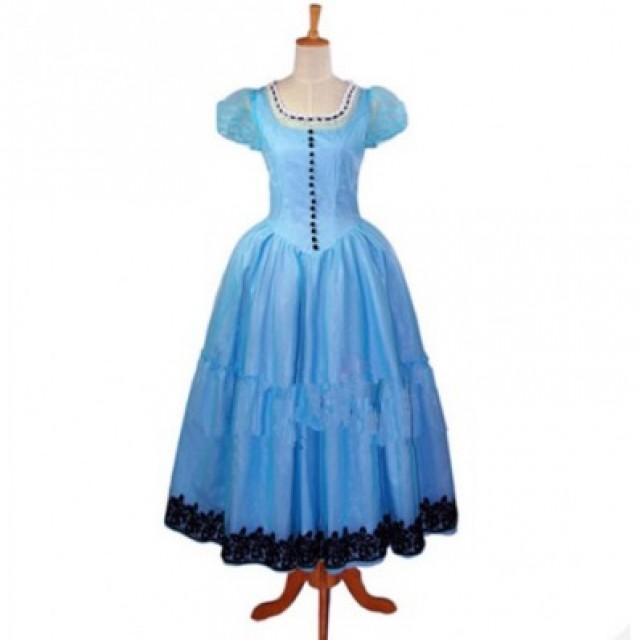 wedding photo - Alice In Wonderland Alice Blue Dress Cosplay Costumes alicestyless.com