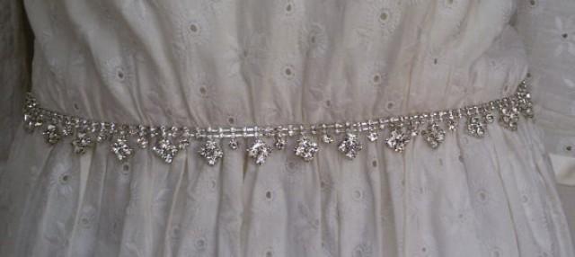 wedding photo - Wedding sash belt, Wedding accessories, Bridal sash, Sash belt, Bridal belt, Crystal bridal sash, Satin ribbon with crystal and rhinestone,