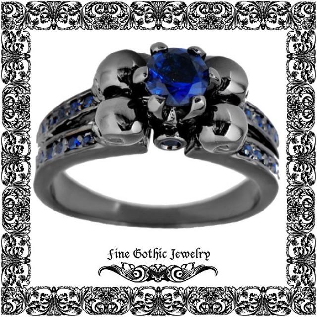 wedding photo - Gothic Engagement Ring 