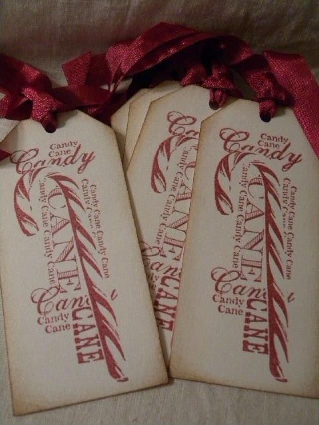 Handmade Gift Tags-Candy Canes