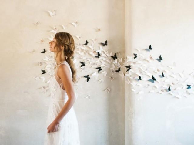 wedding photo - Beautiful Spring Garden Wedding Shoot with Butterfly Theme
