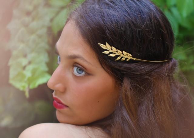 Women Hair Accessories Laurel Leaf Branch Headband Crown Leaves Hair Band NIUS 