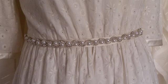 wedding photo - Wedding sash belt, Wedding accessories, Bridal sash, Sash belt, Bridal belt, Crystal bridal sash, Satin ribbon with crystal and rhinestone,