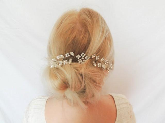 wedding photo - Bridal Hair Chain,Bridal Hair Accessory,Wedding Hair Vine ,Boho Hairpiece,Wedding Headband,wedding headpiece