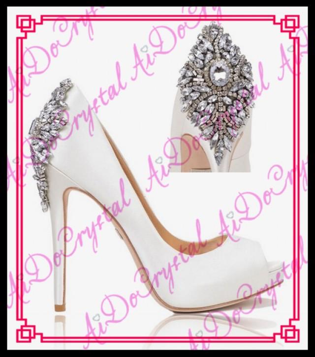 wedding photo - Elegant White Ivory Diamond High Heel Wedding Open toe Shoes 5.5inch from Reliable shoes over the knee suppliers on Aido Crystal