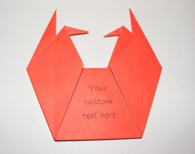 wedding photo - Origami envelope for wedding invitation, Envelope for baby showers, Set of 100 origami envelope, crane envelope for wedding, origami crane