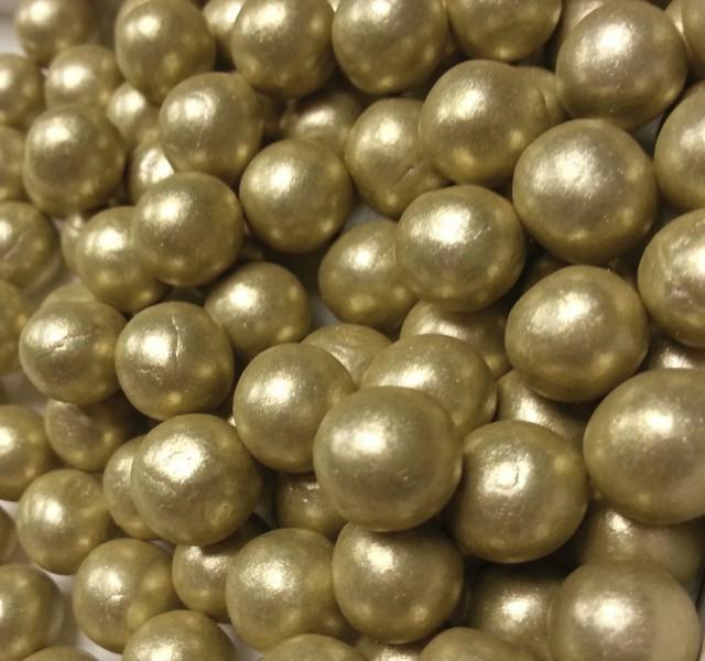 Fondant Edible Pearls - Gold Edible Pearls - Wedding Cake ...