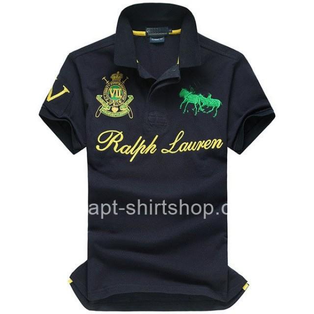 wedding photo - Ralph Lauren Mens Dual Match Crest Navy Polo Shirt [Ralph Lauren Polo Shirt] - $55.00 : T shirt 