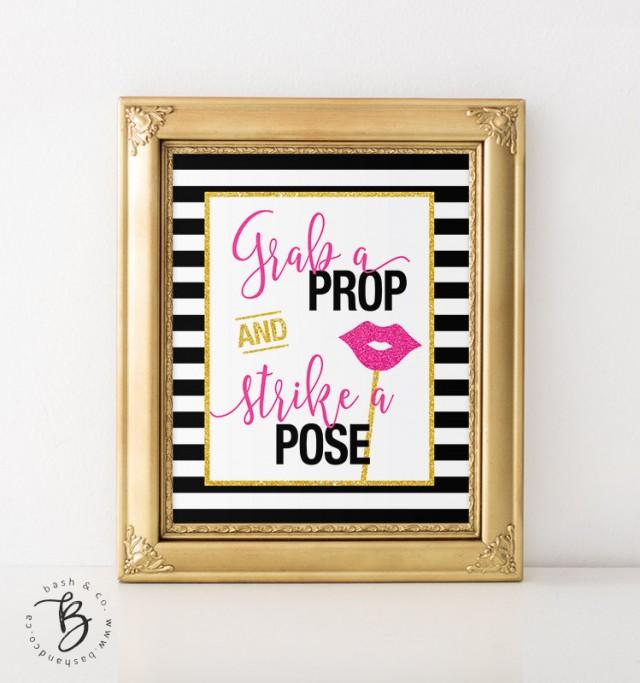 Black White Striped Grab A Prop And Strike A Pose Photo Booth Bridal black-white-striped-grab-a-prop-and-strike-a-pose-photo-booth-bridal