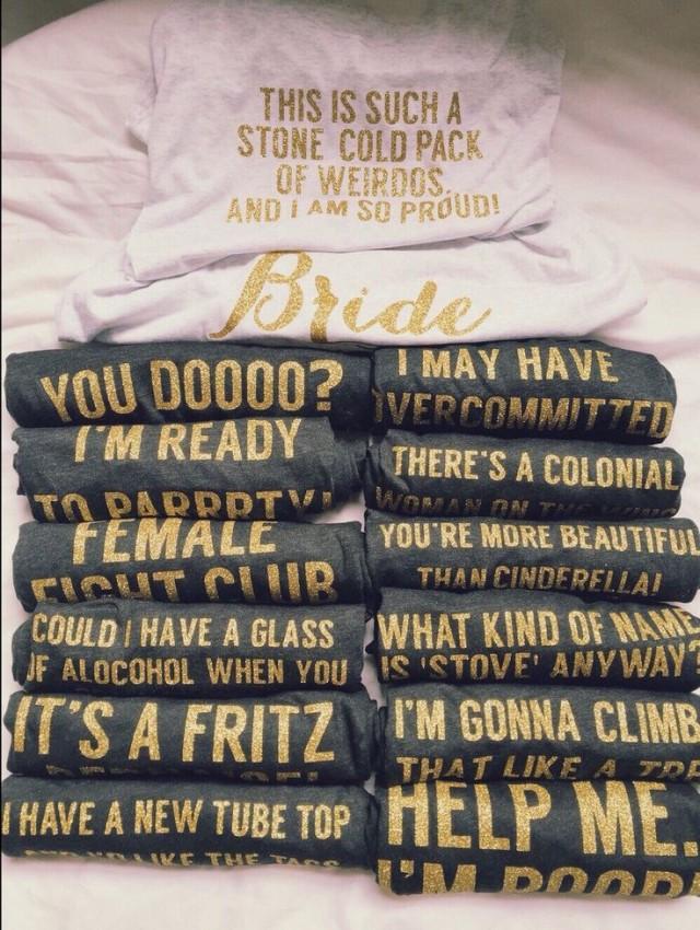 bridesmaids movie quote t shirts