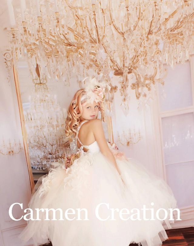 wedding photo - Dream Mini Bride Feather Dress.