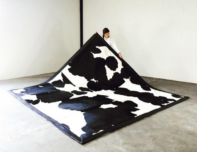 wedding photo - Seven Hills Black and White Cowhide Rug BERKSHIRE - One Of a King - SevenHills