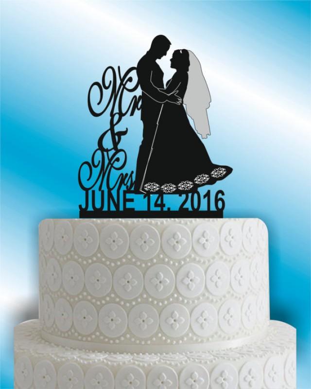 wedding photo - bride and groom wedding cake topper, cake topper,silhouette cake topper,heart cake topper,custom wedding cake topper,wedding decor