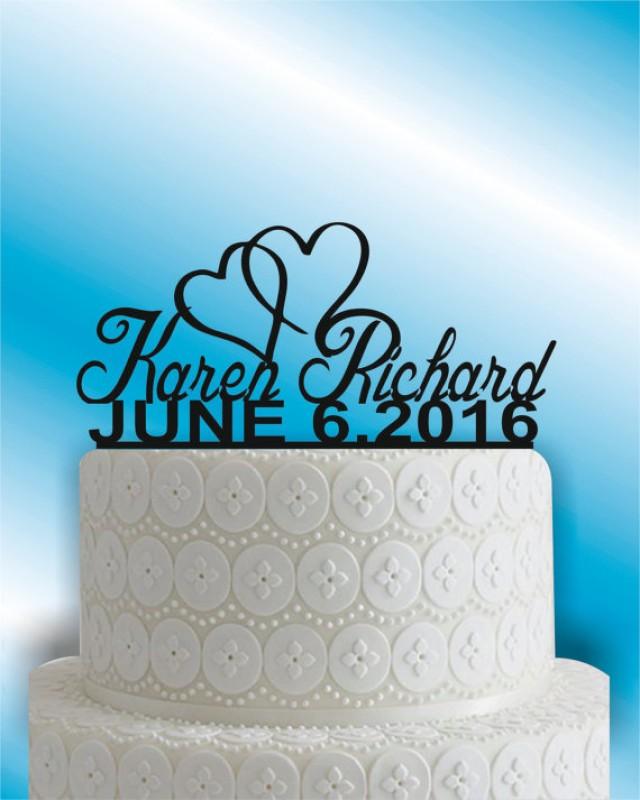 wedding photo - monogram wedding cake topper, Mr and Mrs Wedding Cake Topper, unique weddimg cake topper, Bridal shower cake topper, Wedding cake decor