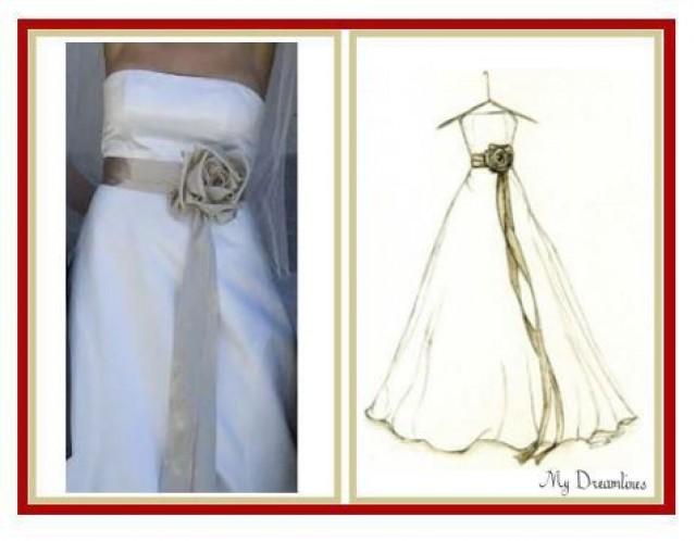 A Wedding Dress Sketch By Dreamlines