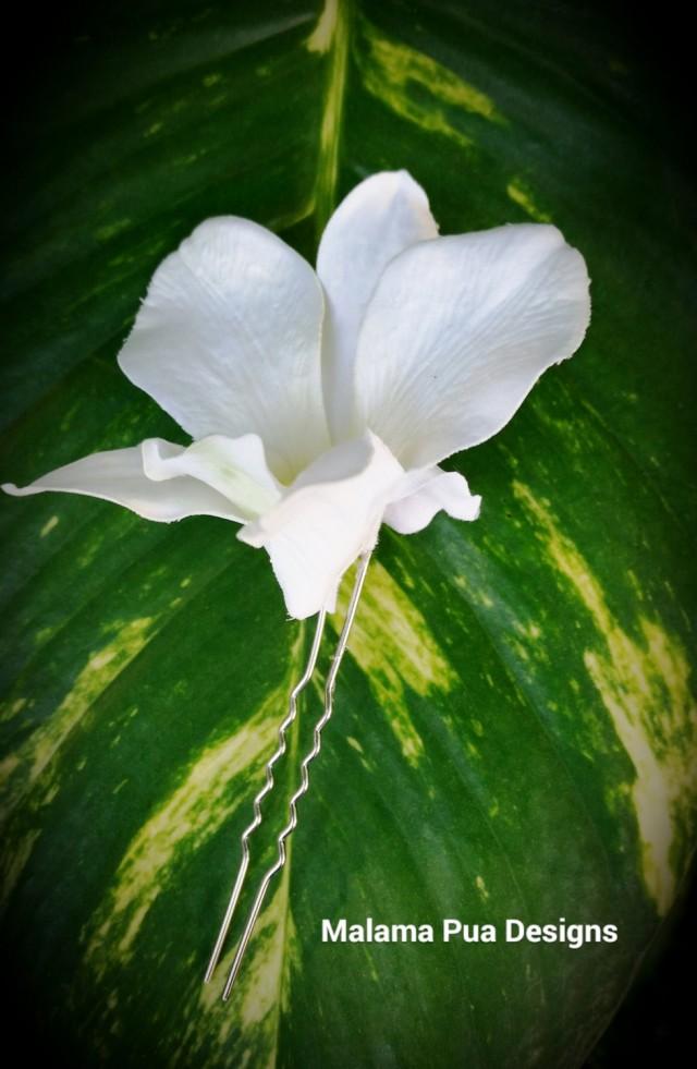 white orchid clip flower hair pin flower hair orchid hair pin hair accessory wedding hair clip bridal hair flower white orchid silk hair white orchid clip flower hair pin flower hair orchid hair pin hair accessory wedding hair clip bridal hair flower white orchid silk hair