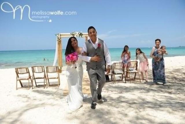 wedding photo - Martiza’s dream was to get married on a white sandy beach in the Cayman Islands.