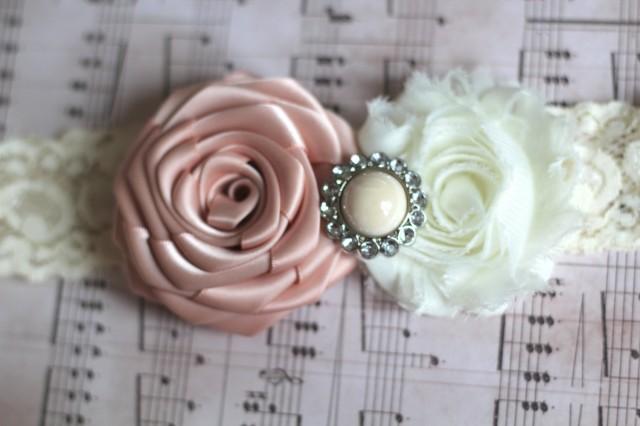 lola moonstone pink wedding garter ivory lace garter lola moonstone pink wedding garter ivory lace garter