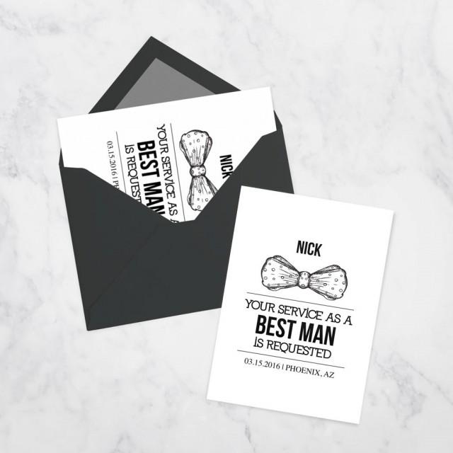 Best Man Proposal - Will You Be My Best Man - Customizable - Printable ...