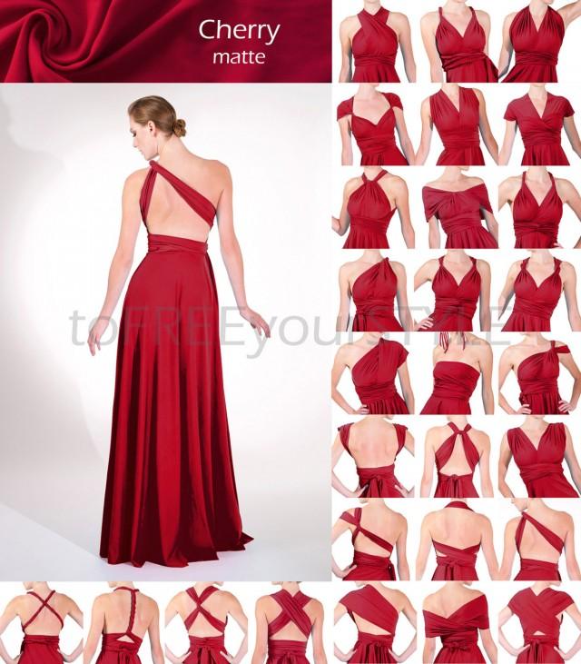 Red infinity 2024 bridesmaid dress