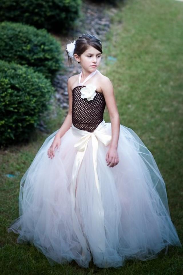 Tutu long dress Flower Girl Tutus & Dresses Flower Girl tutus and dresses for weddings are so popular! What's great about them is the baby or little girl can wear the wedding tutu skirt for years to come for dress up, birthday, portraits, etc.