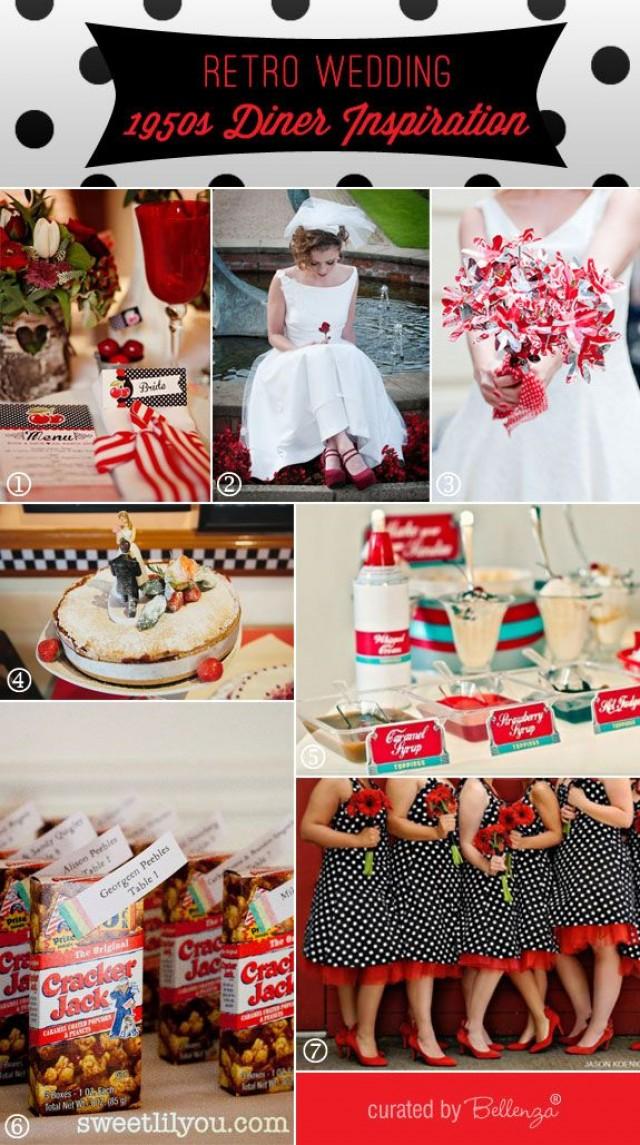 Retro Wedding Theme 1950’s Diner Inspiration Board