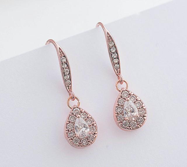 wedding photo - Statement Wedding Rhinestone Earrings,925 chain Crystal rhinestone earrings .Bridal jewelry.