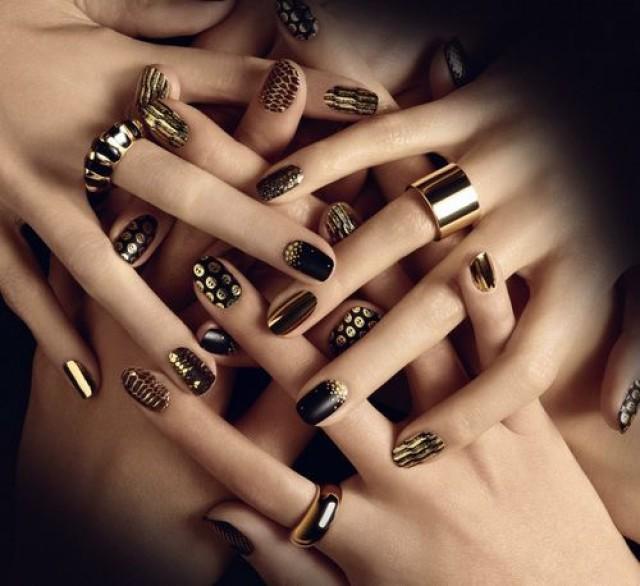 wedding photo - 24 Carat Pure Gold Nail Designs .. Design Prove Easy To Performance..Have A Look