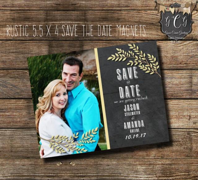 wedding photo - Rustic Save the Date magnets,Rustic Save the Date personalized,Rustic Save the Dates magnets,Photo Save The date Magnets,Rustic wedding