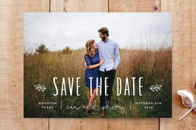 "Homegrown" - Customizable Save The Date Cards In White By Sara Hicks Malone