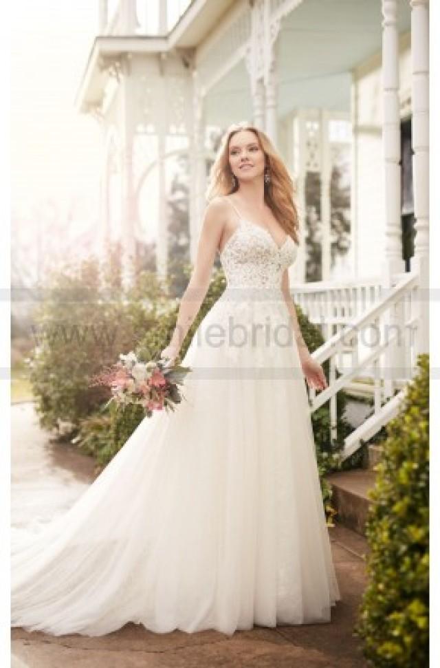 wedding photo - Martina Liana A-Line Wedding Dress With Illusion Lace Bodice Style 822
