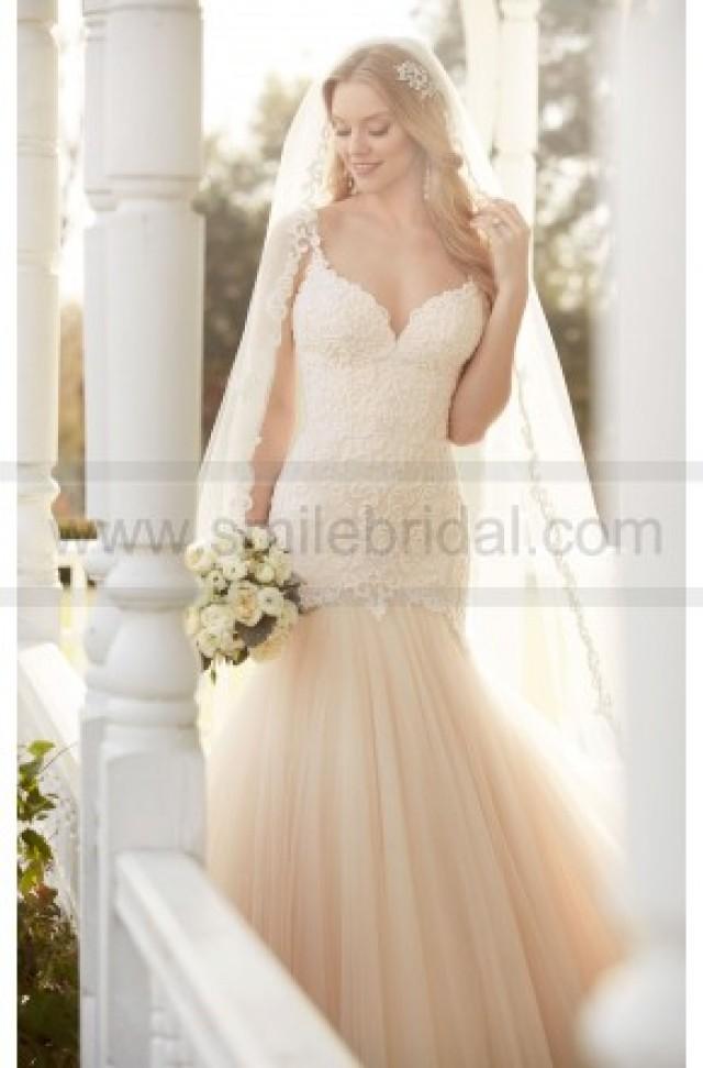 wedding photo - Martina Liana Fit And Flare Wedding Dress With Lace Bodice Style 820