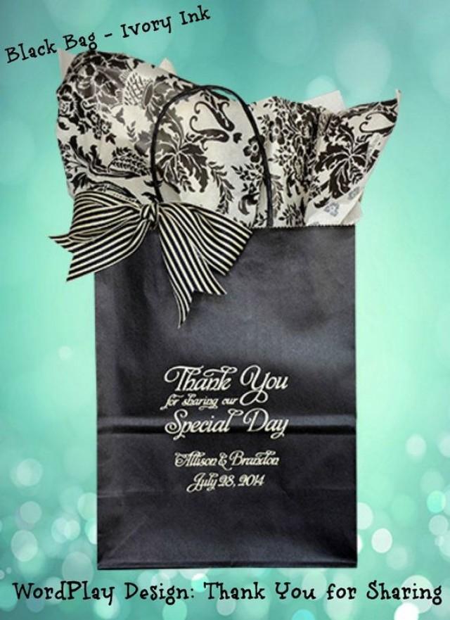 wedding photo - 50 Personalized Wedding Welcome Bags Wedding Guest Gift Bag Welcome Bags For Weddings~ Holds 5  Lbs. Of Guest Goodies. FREE SHIPPING!*