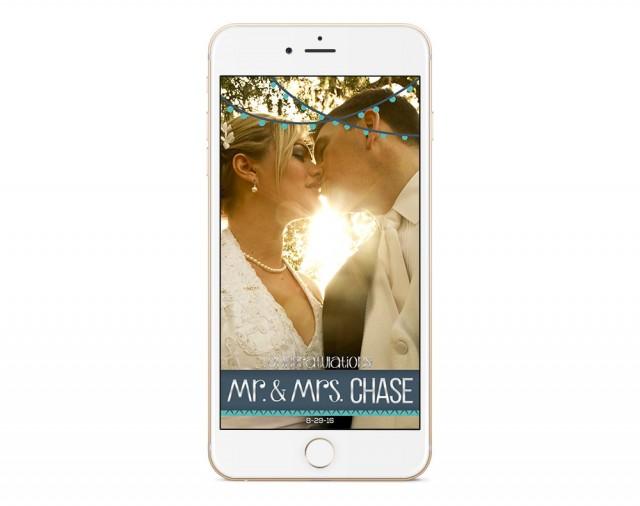 wedding photo - Custom Snapchat Geofilter for Your Wedding